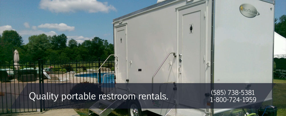 rent bathroom trailers